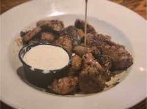 GABBY GOAT STEAK BITES